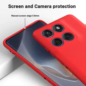 RUBBER Ochranný obal pre Motorola Edge 60 Pro červený