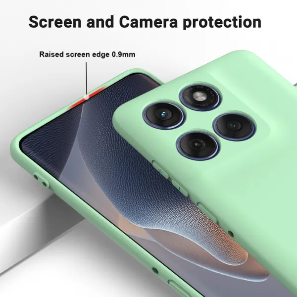 RUBBER Ochranný obal pre Motorola Edge 60 Pro zelený