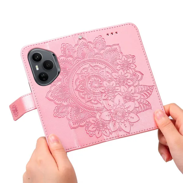 ART MANDALA Peňaženkový obal pre Honor 400 Pro 5G ružový