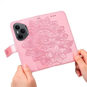 ART MANDALA Peňaženkový obal pre Honor 400 Pro 5G ružový