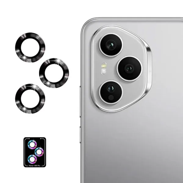 ENKAY ALU Sklo pre fotoaparát Honor 400 Pro 5G BLACK