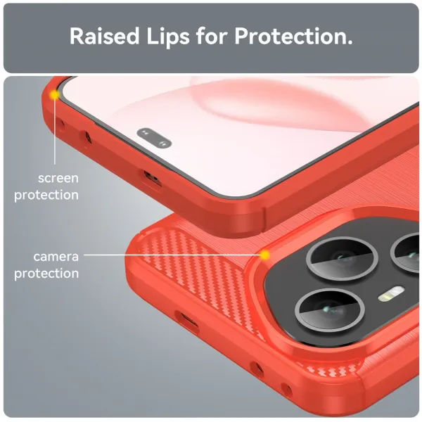 FLEXI TPU Ochranný kryt Honor 400 Pro 5G červený
