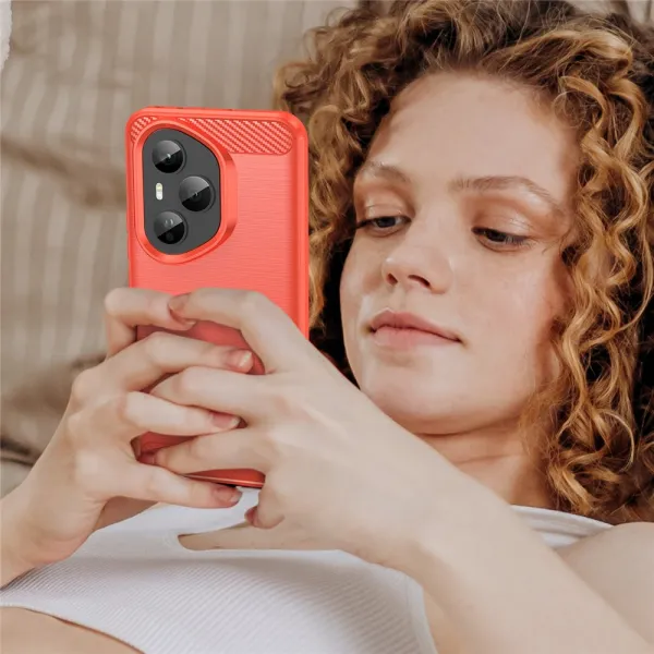 FLEXI TPU Ochranný kryt Honor 400 Pro 5G červený