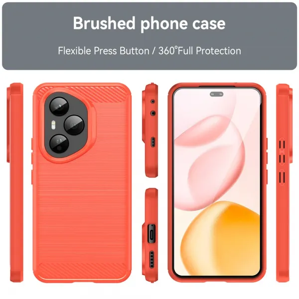 FLEXI TPU Ochranný kryt Honor 400 Pro 5G červený