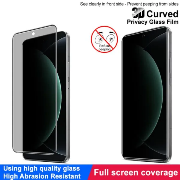 IMAK 3D PRIVACY Tvrdené ochranné sklo pre Xiaomi 15 Ultra