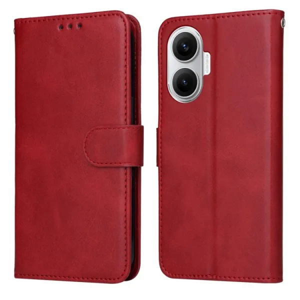 SMOOTH Peňaženkové puzdro pre Xiaomi Poco F7 červené