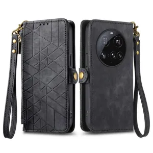 GEOM Peňaženkové puzdro pre Xiaomi 15 Ultra čierne