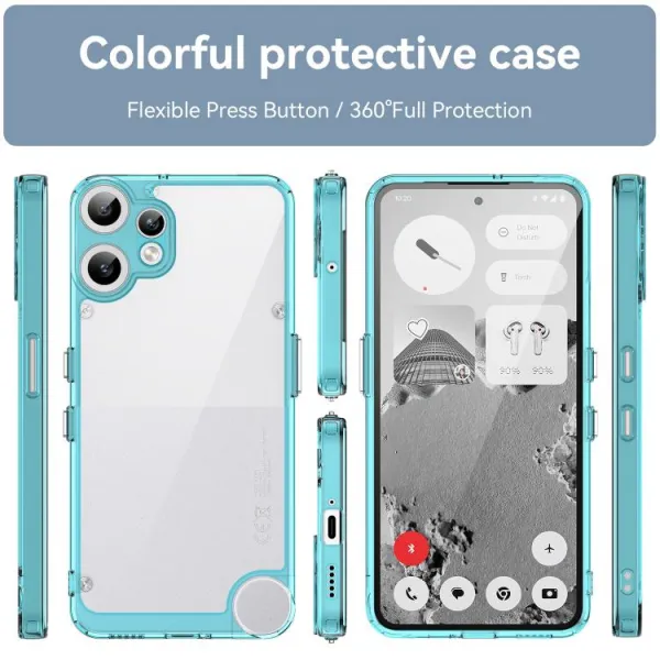 CRYSTAL Ochranný kryt pre CMF Phone 2 Pro tyrkysový
