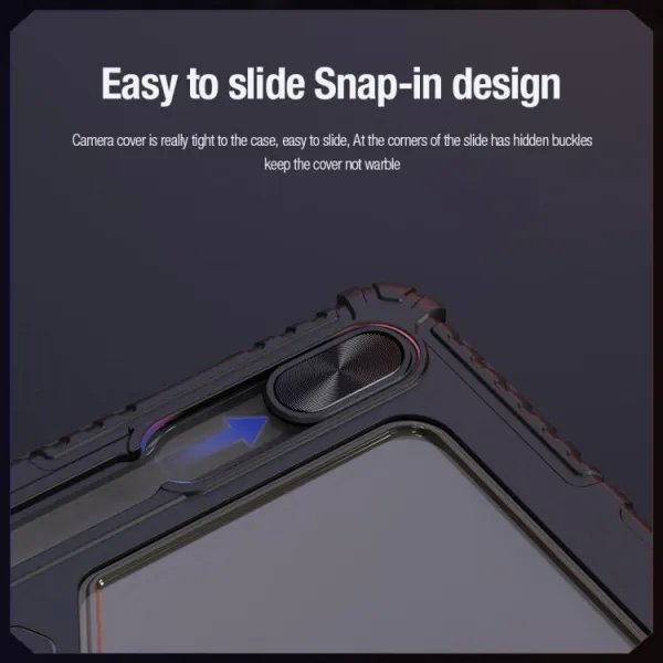 NILLKIN BUMPER PRO Zaklápacie puzdro pre Samsung Galaxy Tab S10 FE / Tab S10 Lite čierne