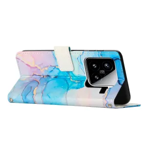 ART MARBLE Peňaženkový kryt pre Xiaomi 15 BLUE PINK