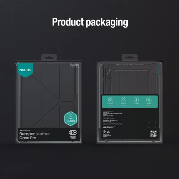NILLKIN BUMPER PRO Zaklápacie puzdro pre Samsung Galaxy Tab S10 FE / Tab S10 Lite čierne