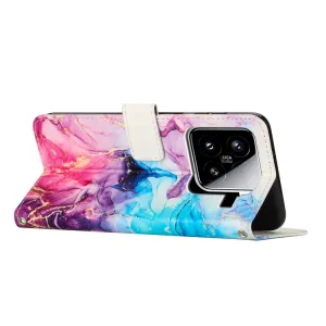 ART MARBLE Peňaženkový kryt pre Xiaomi 15 PINK PURPLE