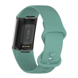SILICONE Vymeniteľný remienok pre Fitbit Charge 6 / Charge 5 zelený