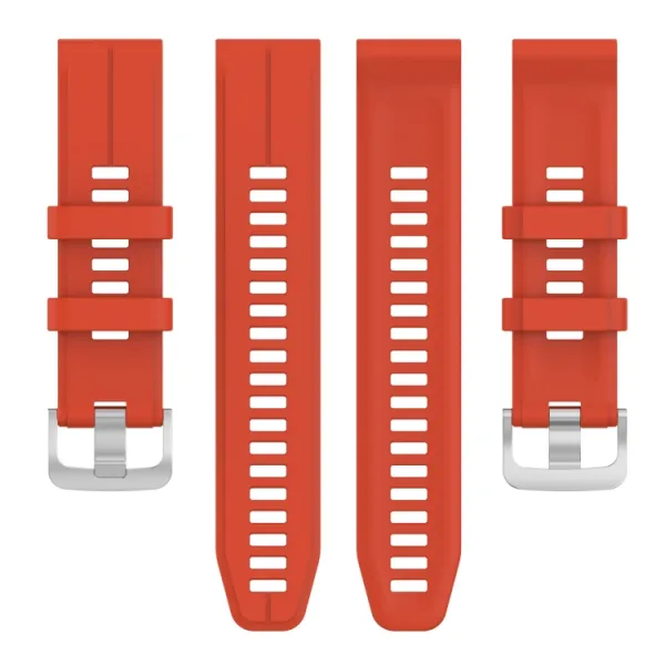 SILICONE Vymeniteľný remienok pre Garmin Forerunner 965 červený
