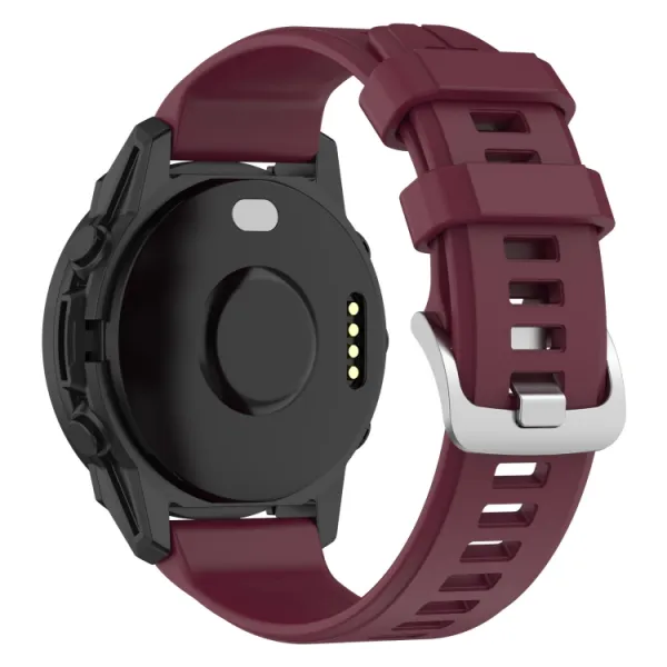 SILICONE Vymeniteľný remienok pre Garmin Forerunner 965 bordový
