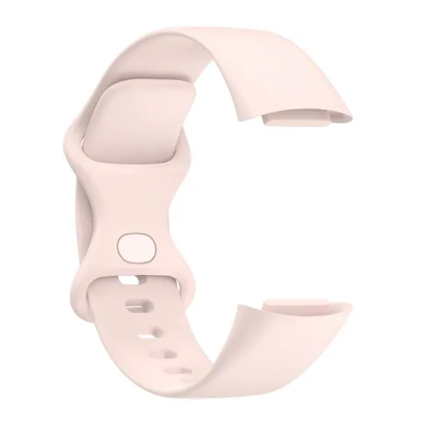 SILICONE Vymeniteľný remienok pre Fitbit Charge 6 / Charge 5 SAND PINK