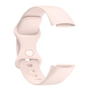 SILICONE Vymeniteľný remienok pre Fitbit Charge 6 / Charge 5 SAND PINK