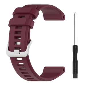 SILICONE Vymeniteľný remienok pre Garmin Forerunner 965 bordový