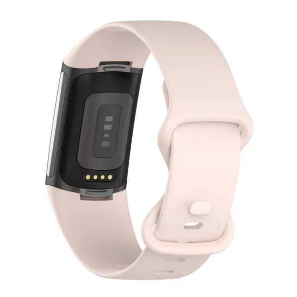 SILICONE Vymeniteľný remienok pre Fitbit Charge 6 / Charge 5 SAND PINK