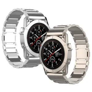CLASSIC Kovový remienok pre Garmin Fenix 7 / Forerunner 965 strieborný
