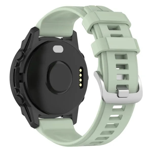 SILICONE Vymeniteľný remienok pre Garmin Forerunner 965 svetlozelený