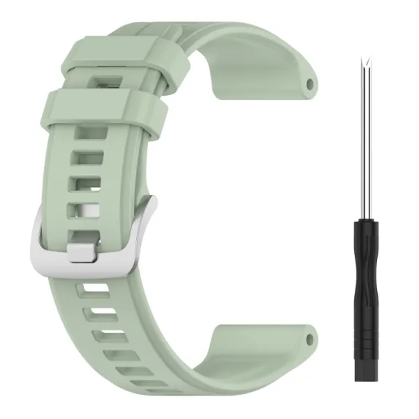 SILICONE Vymeniteľný remienok pre Garmin Forerunner 965 svetlozelený