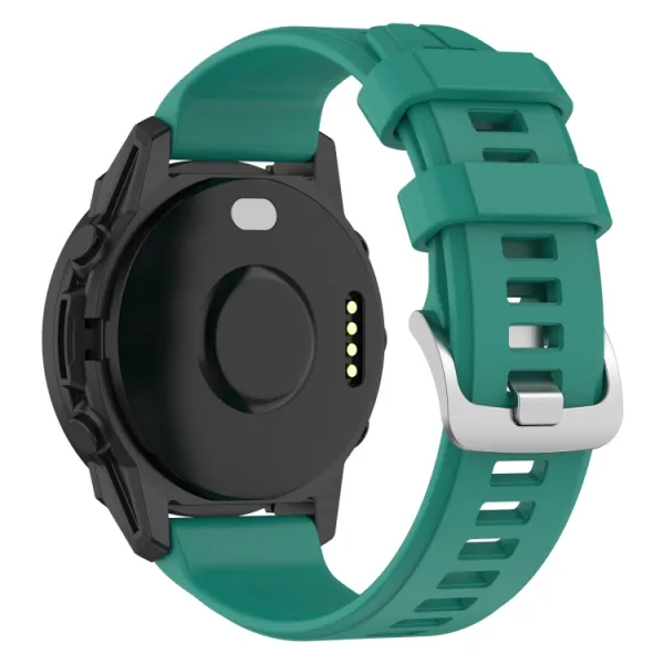 SILICONE Vymeniteľný remienok pre Garmin Forerunner 965 tmavozelený