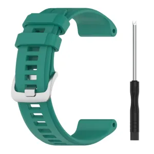 SILICONE Vymeniteľný remienok pre Garmin Forerunner 965 tmavozelený