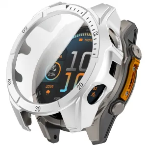 PC FULL COVER Plastový kryt so sklom pre Garmin Tactix 8 47mm SILVER
