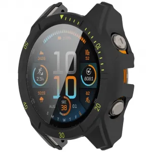 PC FULL COVER Plastový kryt so sklom pre Garmin Tactix 8 47mm BLACK-GREEN