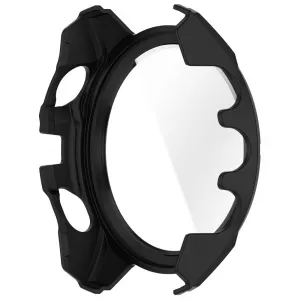 PC FULL COVER Plastový kryt so sklom pre Garmin Tactix 8 47mm BLACK-ORANGE