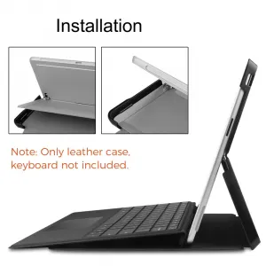 LEATHER Zaklápací kryt pre Microsoft Surface Pro 9 / 10 / 11 zelený