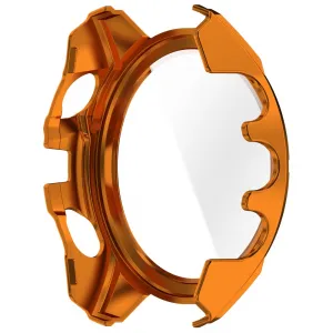 PC FULL COVER Plastový kryt so sklom pre Garmin Tactix 8 47mm ORANGE
