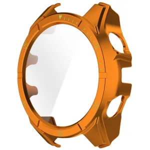 PC FULL COVER Plastový kryt so sklom pre Garmin Tactix 8 47mm ORANGE
