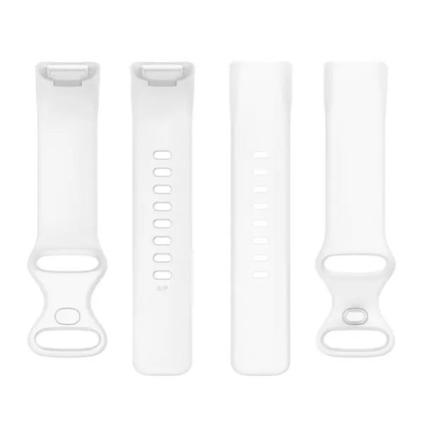 SILICONE Vymeniteľný remienok pre Fitbit Charge 6 / Charge 5 biely