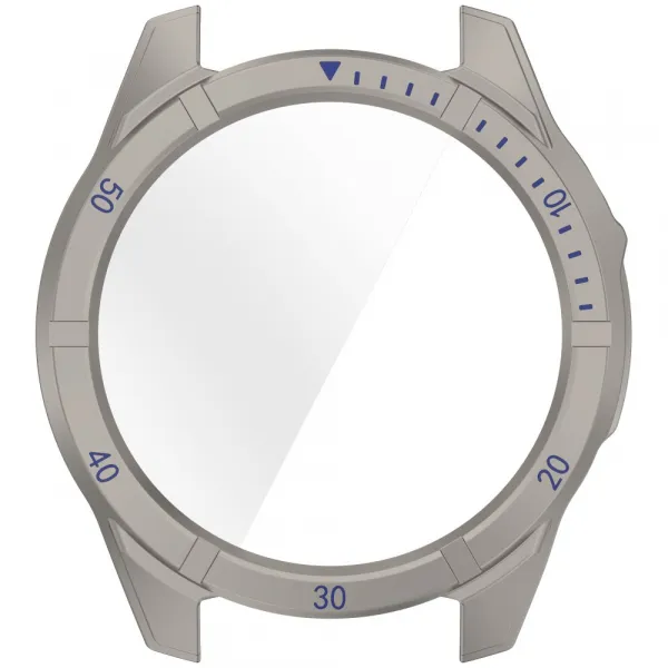 PC FULL COVER Plastový kryt so sklom pre Garmin Tactix 8 47mm TITANIUM