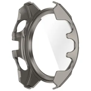 PC FULL COVER Plastový kryt so sklom pre Garmin Tactix 8 47mm TITANIUM