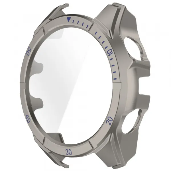 PC FULL COVER Plastový kryt so sklom pre Garmin Tactix 8 47mm TITANIUM