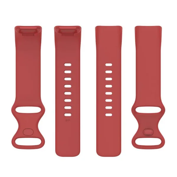 SILICONE Vymeniteľný remienok pre Fitbit Charge 6 / Charge 5 červený