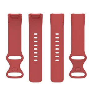 SILICONE Vymeniteľný remienok pre Fitbit Charge 6 / Charge 5 červený