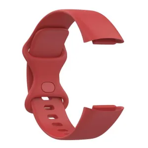 SILICONE Vymeniteľný remienok pre Fitbit Charge 6 / Charge 5 červený
