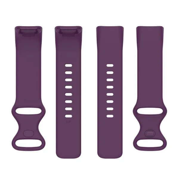SILICONE Vymeniteľný remienok pre Fitbit Charge 6 / Charge 5 tmavofialový