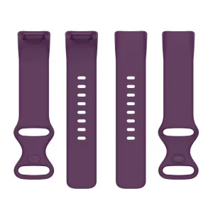 SILICONE Vymeniteľný remienok pre Fitbit Charge 6 / Charge 5 tmavofialový