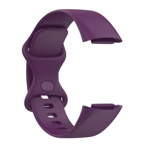 SILICONE Vymeniteľný remienok pre Fitbit Charge 6 / Charge 5 tmavofialový