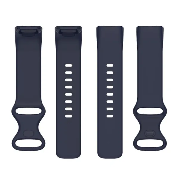 SILICONE Vymeniteľný remienok pre Fitbit Charge 6 / Charge 5 tmavomodrý