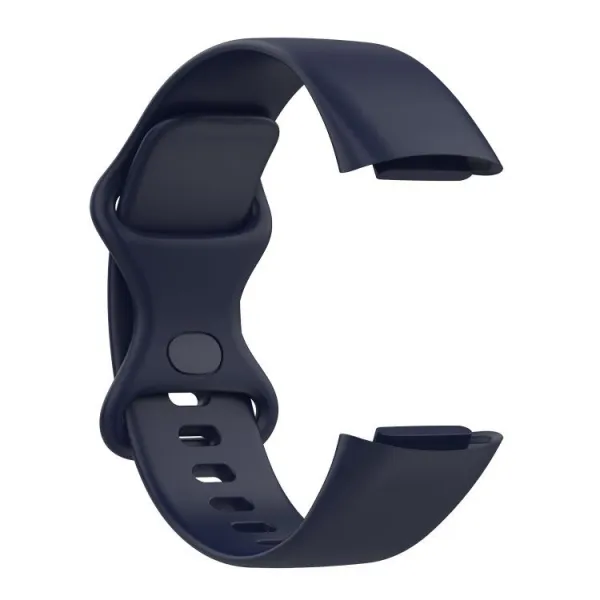 SILICONE Vymeniteľný remienok pre Fitbit Charge 6 / Charge 5 tmavomodrý