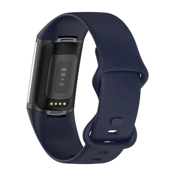 SILICONE Vymeniteľný remienok pre Fitbit Charge 6 / Charge 5 tmavomodrý