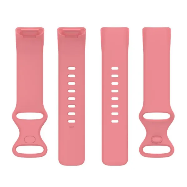 SILICONE Vymeniteľný remienok pre Fitbit Charge 6 / Charge 5 ružový