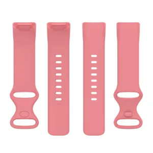 SILICONE Vymeniteľný remienok pre Fitbit Charge 6 / Charge 5 ružový