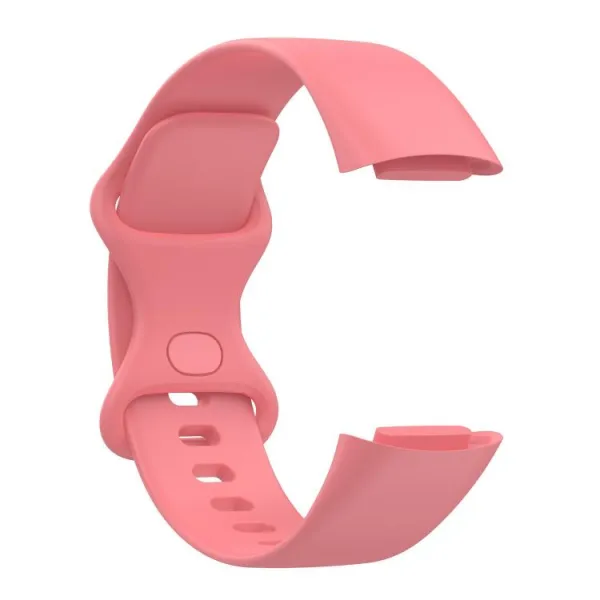 SILICONE Vymeniteľný remienok pre Fitbit Charge 6 / Charge 5 ružový
